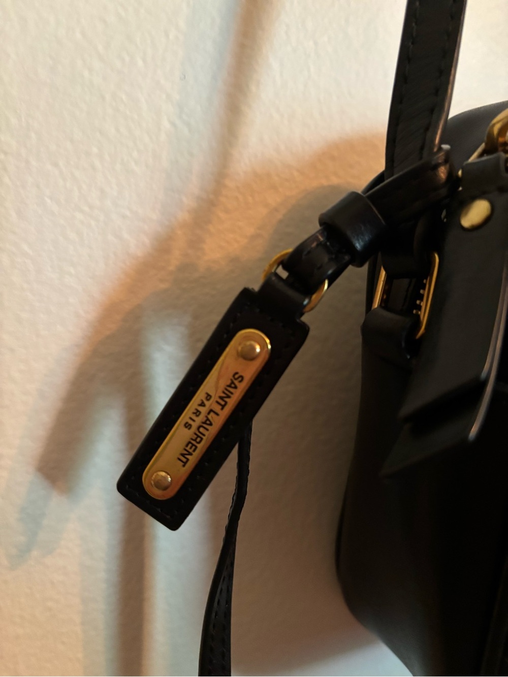 Saint Laurent Black Quilted Leather Camera Bag with Gold YSL Hardware - Picture 6 of 9